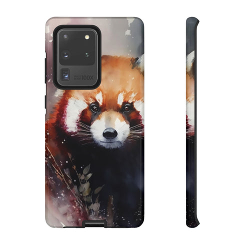Red Panda in Watercolor - Impact Resistant Phone Case Samsung Galaxy S20 Ultra Glossy